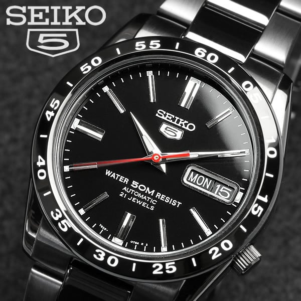 ジョー週末値下げセイコー　SEIKO 5　snke03 自動巻き時計 SEIKO5】【セイコー5】逆輸入 メンズ 自動巻き 腕時計 フルブラック