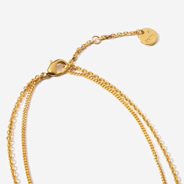 Dior ディオール Petit CD ダブル ネックレス N1155PMTCY レディース