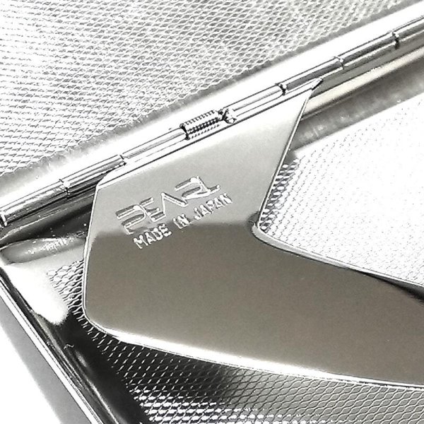 シガレットケース おしゃれ 日本製 コスモス 本革リザード 型押し 革