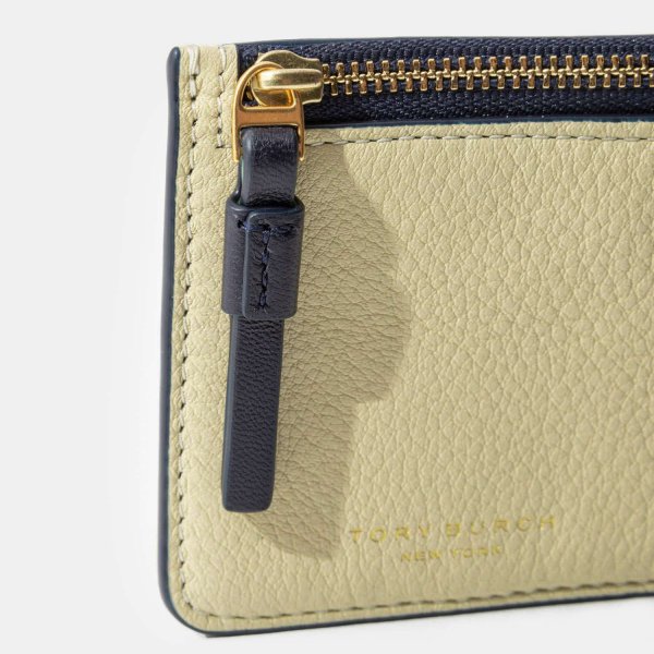 トリーバーチ TORY BURCH Perry ペリー COLOR-BLOCK TOP-ZIP CARD CASE