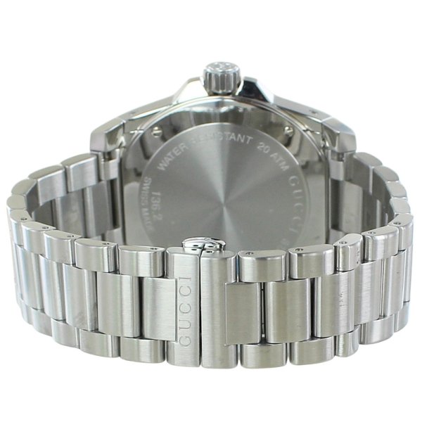 グッチ 腕時計 メンズ ダイブ 48mm 200m防水 ブラック シルバー 