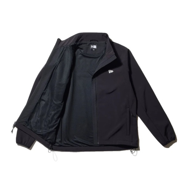 ニューエラ ゴルフ フルジップ シェルジャケット ブラック NEW ERA