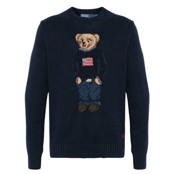 POLO RALPH LAUREN ポロベアセーター ネイビー　希少　正規品 ラルフローレン Ralph Lauren セーター ニット トップス くま ポロベア