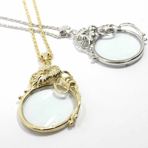 お花モチーフ】【ルーペネックレス】アクセサリー ネックレス ルーペ 