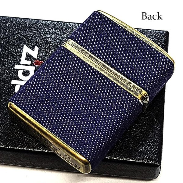 ZIPPO アーマー 4面加工 クラシックデニム ジッポ ライター 真鍮バレル 