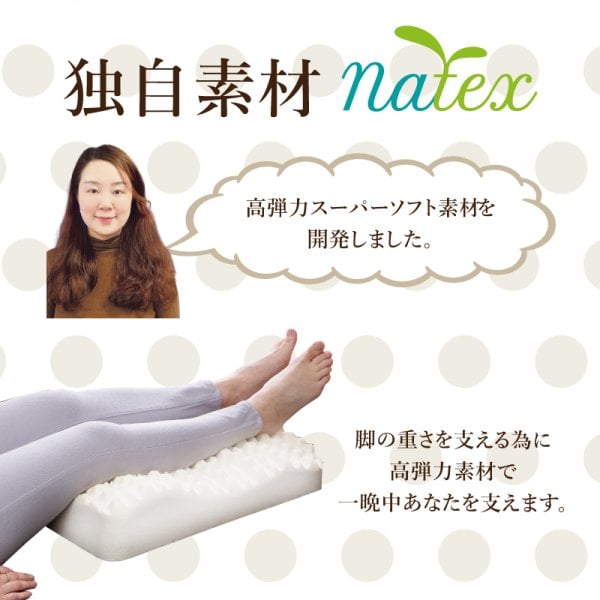 3Dもまれる足枕 【枕カバーセット】 腰痛 むくみ 母の日 父の日 誕生日 