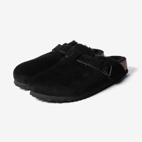 お値下げ中　Birkenstock Boston 38 スエード サボ サンダル ビルケンシュトック BIRKENSTOCK BOSTON ボストン Shearling Suede