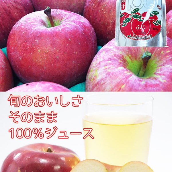 りんご ジュース 180ml × 5袋 果汁100％ 無添加 JA秋田ふるさと りんご