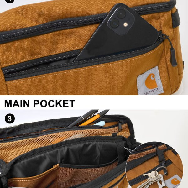 ボディバッグ carhartt カーハート メンズ ショルダーバッグ ウエスト