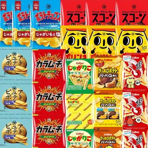 地域限定送料無料)お菓子 詰め合わせ 湖池屋・カルビーのいいもの
