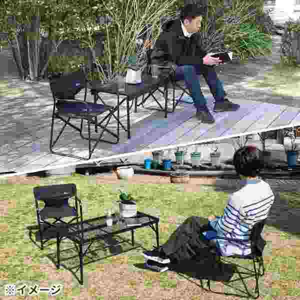 ディレクターチェア 2脚セット 折りたたみ アウトドアチェア キャンプ