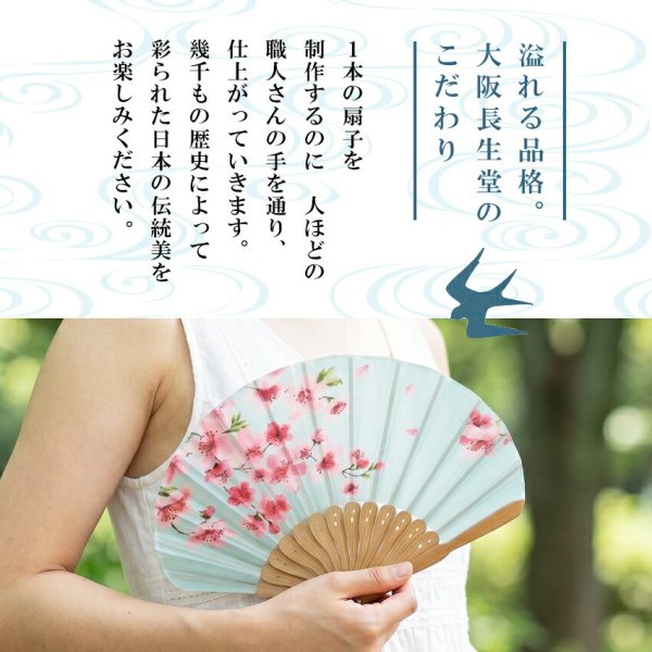 扇子 レディース 女性用 扇子袋付き 姫桜 メール便限定 送料無料