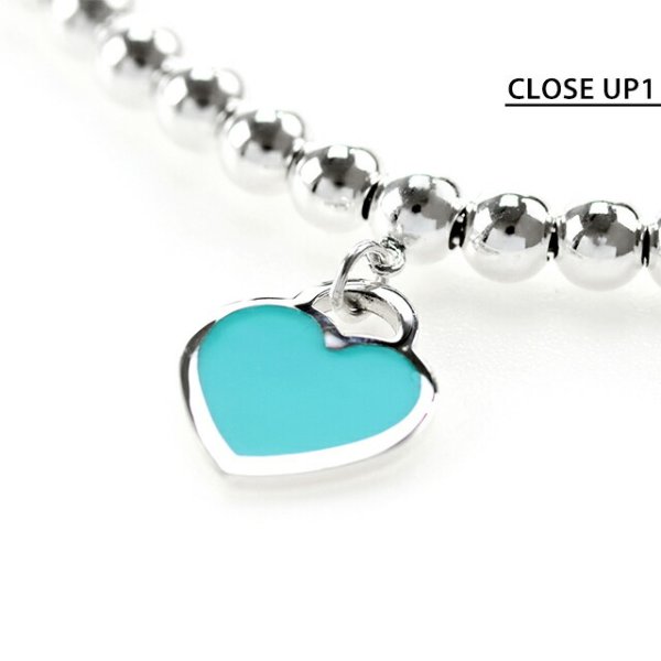 【最終お値下げ】ティファニー ブルーハートタグ　ビーズ ブレスレット 最終値下げ Tiffany & Co. シルバービーズブレスレット ブルーハート