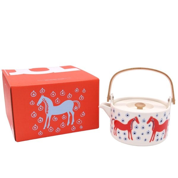 マリメッコ ムスタタンマ ティーポット 700ml marimekko MUSTA TAMMA