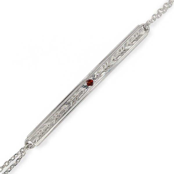 インディアンジュエリー アロー 誕生石 ブレスレット silver シルバー 