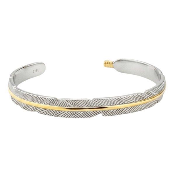 レーザー刻印対応】バングル ブレスレット アクセサリー ステンレス
