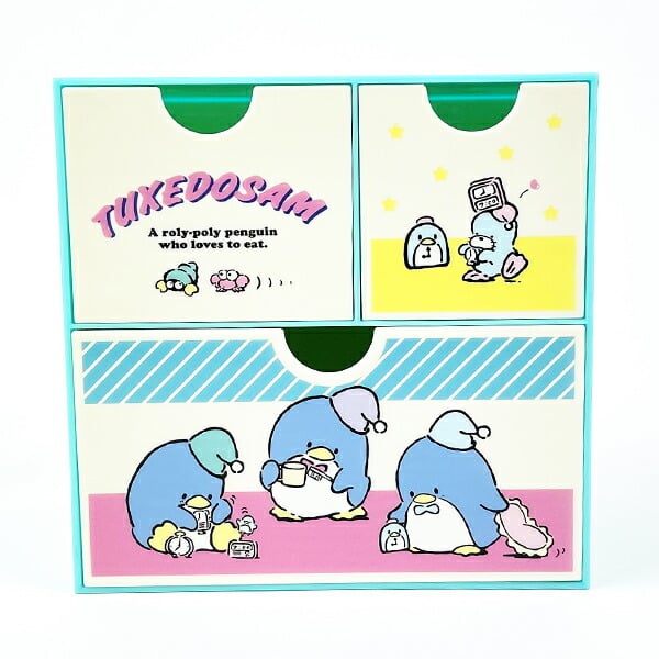 サンリオ 当時物 タキシードサム 金属製 ツールボックス 小物入れ 収納 工具箱 サンリオ タキシードサム キャラチェスト 小物入れ インテリア 収納