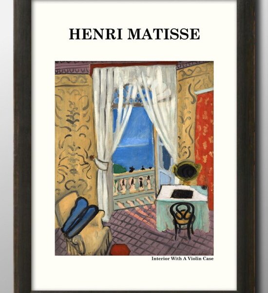 マティス 絵画 インテリア アンリ マティス マチス Interior With A Violin A3 サイズ ポスター