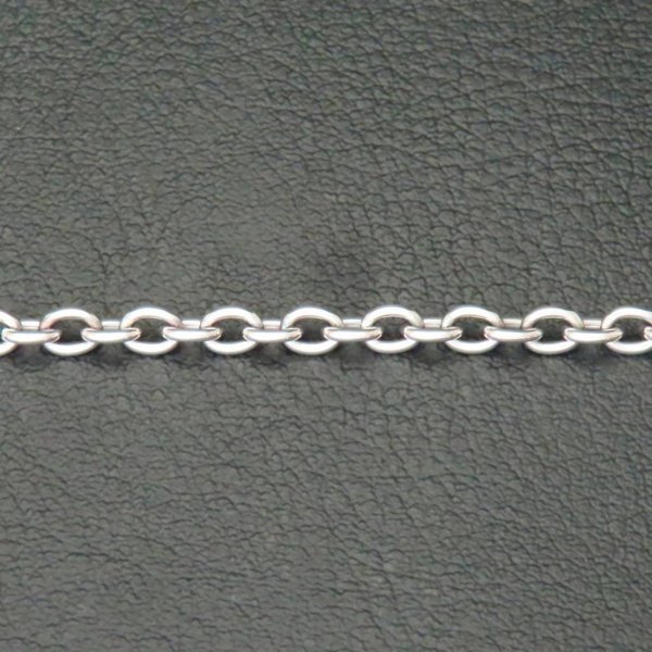 小豆 チェーン ブレスレット 4mm 4.0mm アズキ あずき シルバー