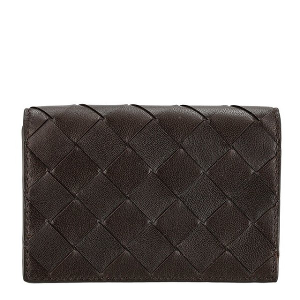 BOTTEGA VENETA ダークブラウン名刺入れ BOTTEGA 名刺入れ VENETA 無料