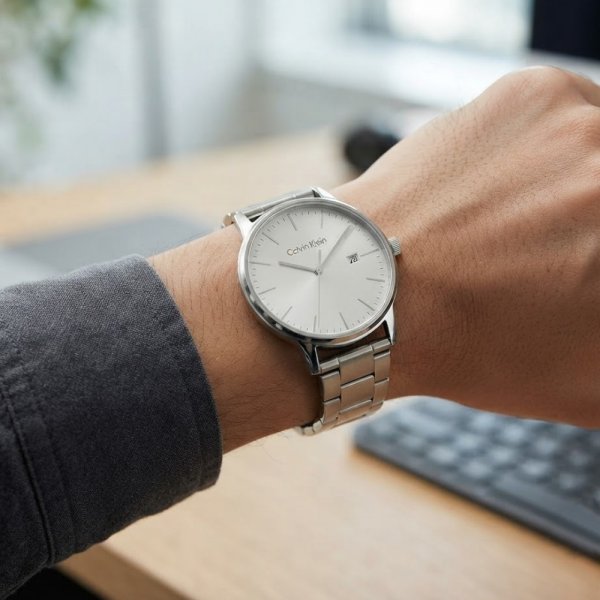 カルバンクライン 腕時計 メンズ 正規品 5年保証 LINKED リンクド 43mm 