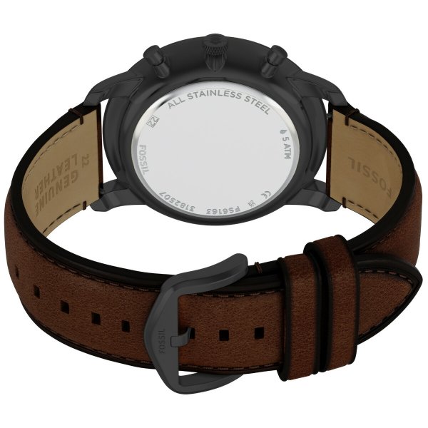 フォッシル FOSSIL 腕時計 メンズ NEUTRA クロノグラフ ブラウンレザー 