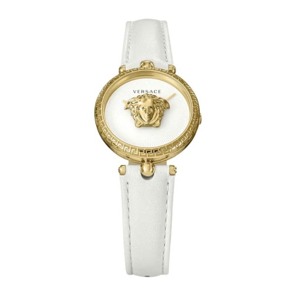 ヴェルサーチェ 腕時計 レディース ホワイト ゴールド 34mm VERSACE