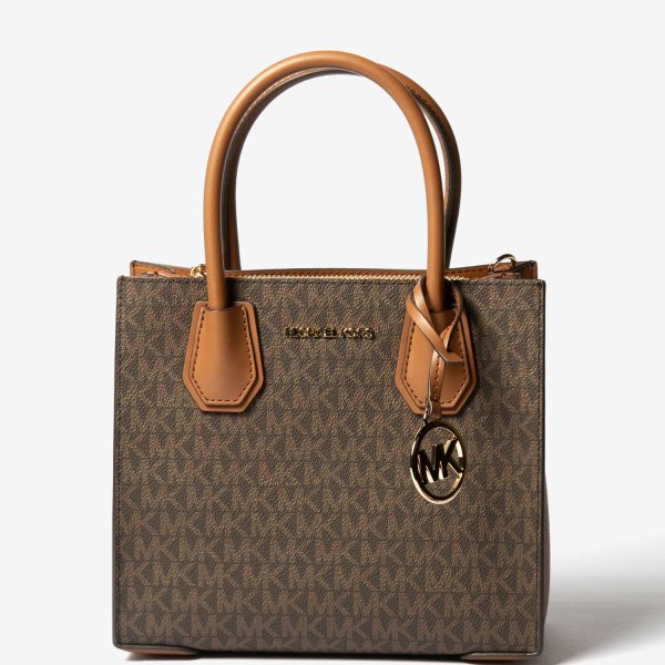 マイケルコース MICHAEL KORS Mercer Medium Logo and Leather 