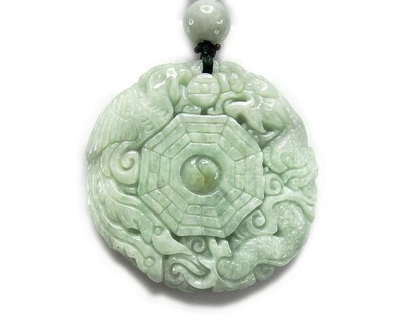 天然本翡翠ペンダント 手彫り 古馬の形 天然翡翠A貨 無添加無