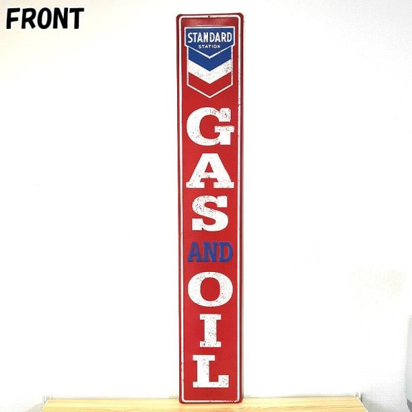 CHEVRON ブリキ看板 メタルサインプレート 大型 ガレージ インテリア新品 CHEVRON ブリキ看板 メタルサインプレート 大型 ガレージ GAS and OIL