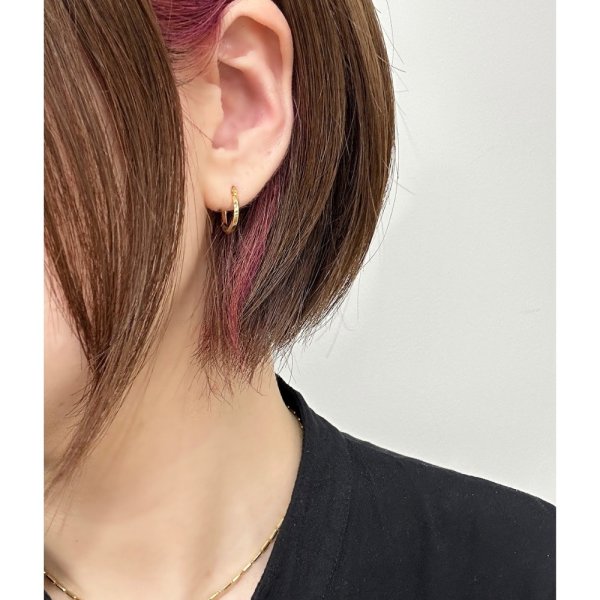UNOAERRE ウノアエレ フープピアス K18 レディース イエローゴールド 