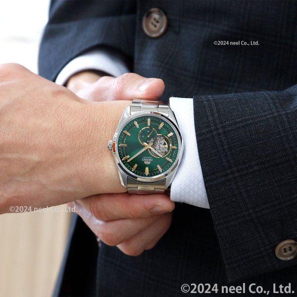 オリエント ORIENT コンテンポラリー セミスケルトン 腕時計 メンズ
