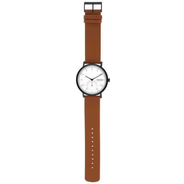 スカーゲン SKAGEN 腕時計 メンズ KUPPEL 二針 サブセコンド ブラウン 