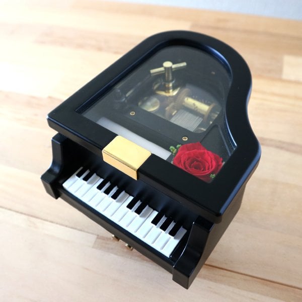 人気曲から選べる】職人が作る18弁オルゴール｜ミニグランドピアノ