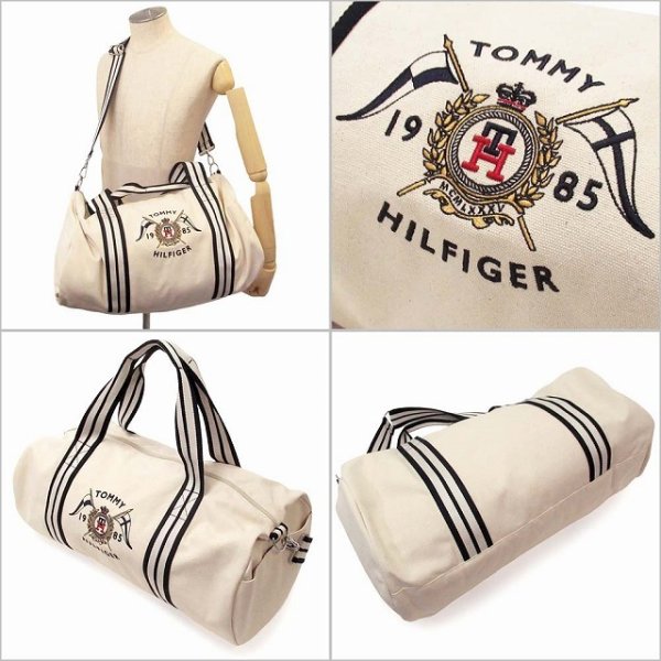 TOMMY HILFIGER トミーヒルフィガー ボストンバッグ ロゴ刺繍 
