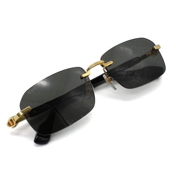 C*C様 GUCCI サングラス ゴールド ブラック 未使用 箱無し GUCCI サングラス グッチ GG1221S-001 サングラス EYEWEAR ノーズ