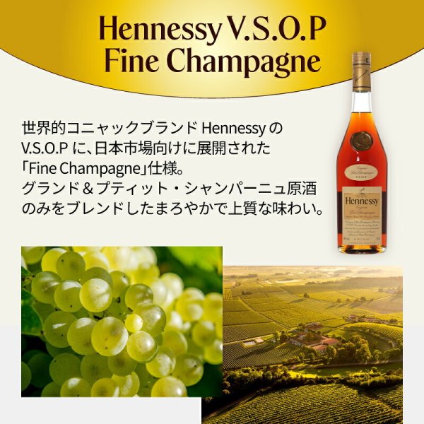 ヘネシーVSOP フィーヌ・シャンパ―ニュ 名入れ お酒 Hennessy V.S.O.P