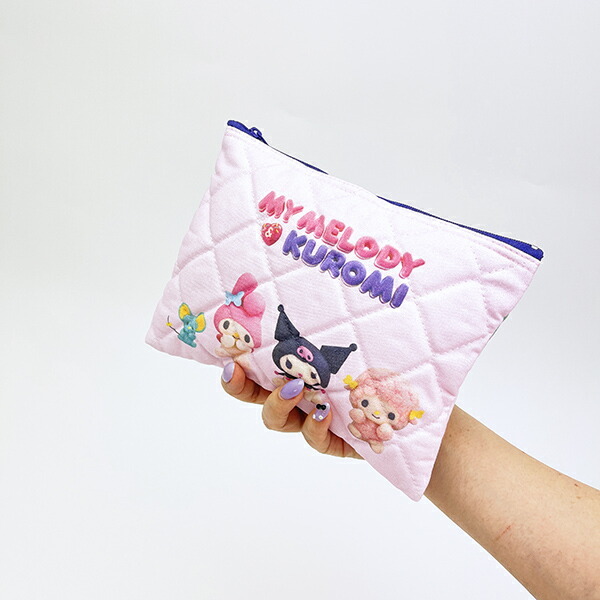 サンリオ マイメロディ＆クロミ キルティングポーチ 日本製 Netflix