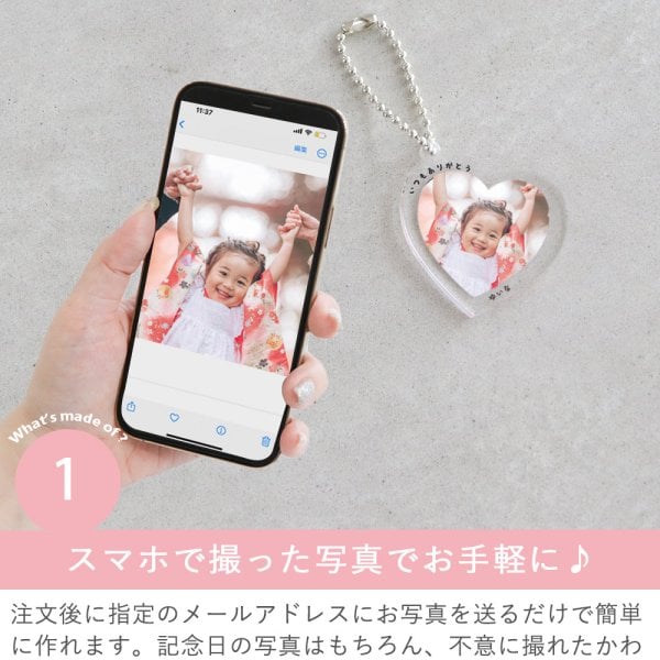 名入れ】オリジナルキーホルダー 写真入り【送料無料】【名入れ