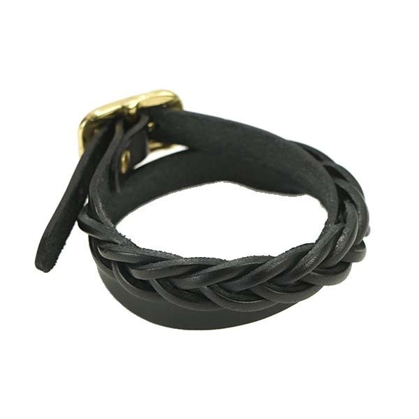 イルビゾンテ IL BISONTE レザーブレスレット H0505 135 NERO 本革
