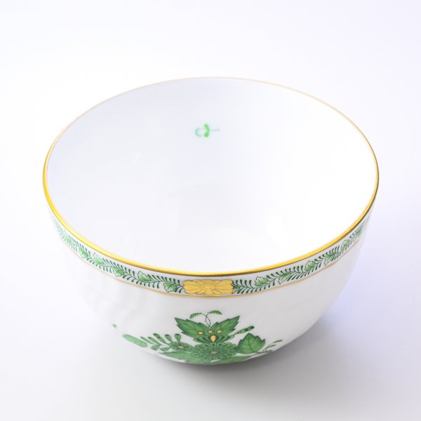 ヘレンド ボウル アポニー・グリーン スラップボウル 洋食器 12cm