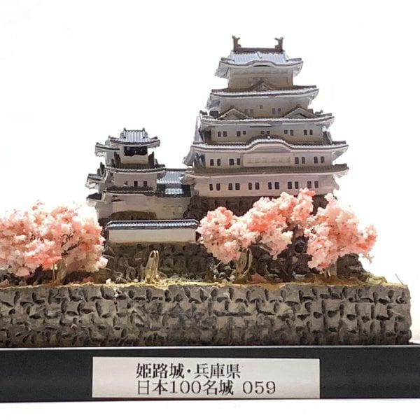 日本の城059 姫路城 1/800D ・兵庫県 ライトアップ仕様 世界遺産・ 城