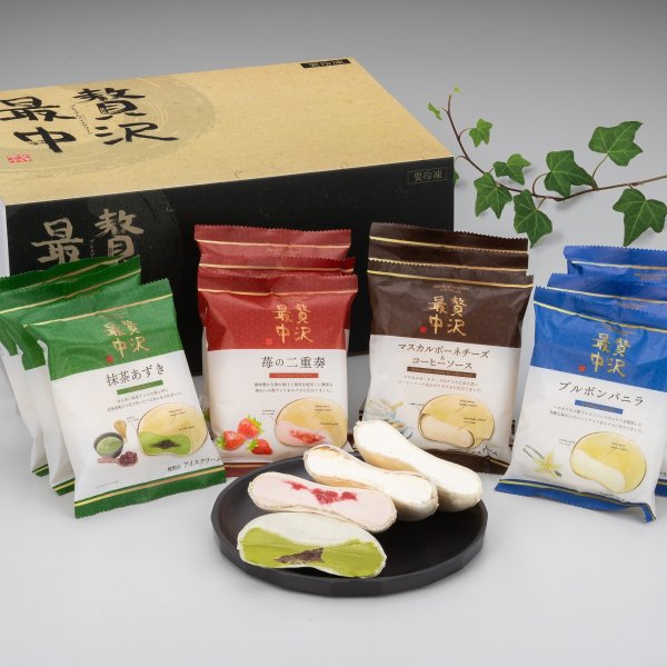 贅沢最中4種12個Aセット【送料無料】ブルボンバニラ、マスカルポーネ