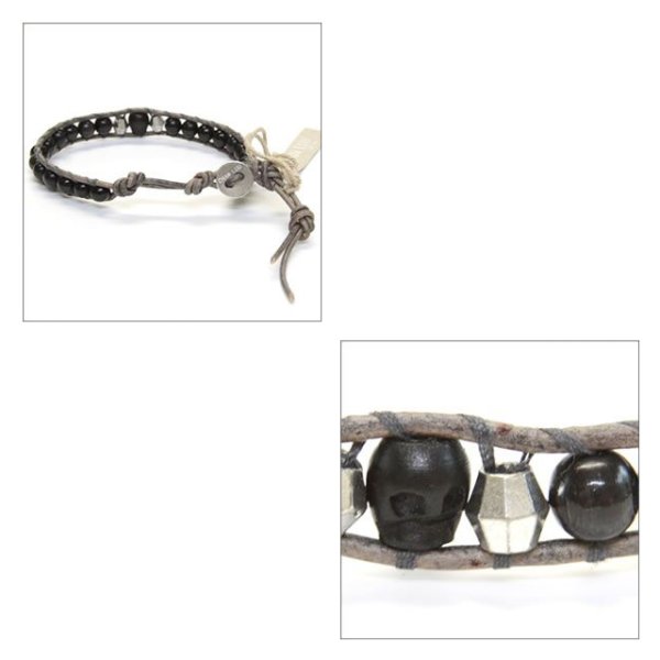 チャンルー CHAN LUU スカル シングルブレスレット ブレスレット 