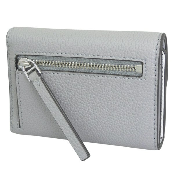 TORY BURCH 三つ折り財布 グレー美品 Tory Burch トリーバーチ 三つ折り財布 折り畳み 折財布 ミニ財布