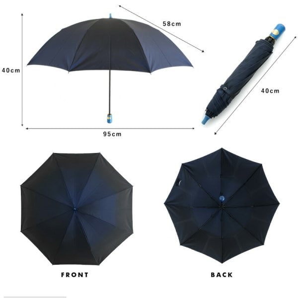 前原光榮商店 折り畳み傘 グラスファイバー傘 8本骨 58cm シャンブレイ
