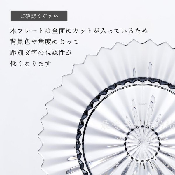 Baccarat バカラ ミルニュイ プレート 16cm ペア 名入れ彫刻代込み 名