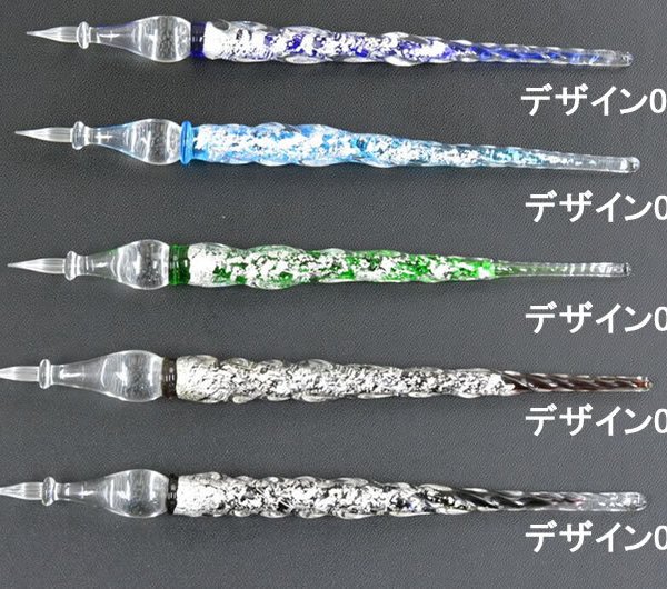 Tommasi トマージ ガラスペン シルバーリーフ(YK