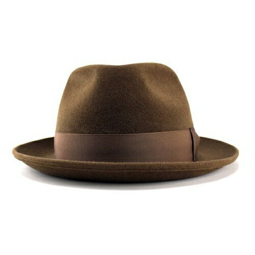 fujiヴィンテージ　ボーイスカウト　ハット フェルトハット ブラウン FUJI HAT ハット 帽子 メンズ 高級フェルトハット 兎毛 中折れハット