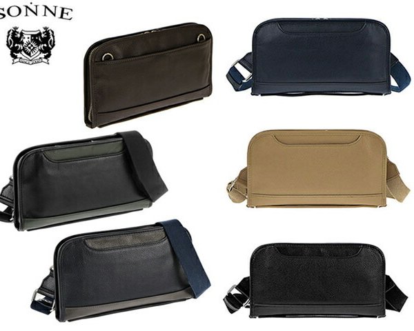 正規品 メンズ レディース SONNE ゾンネ メンズ お財布ショルダー 本革 